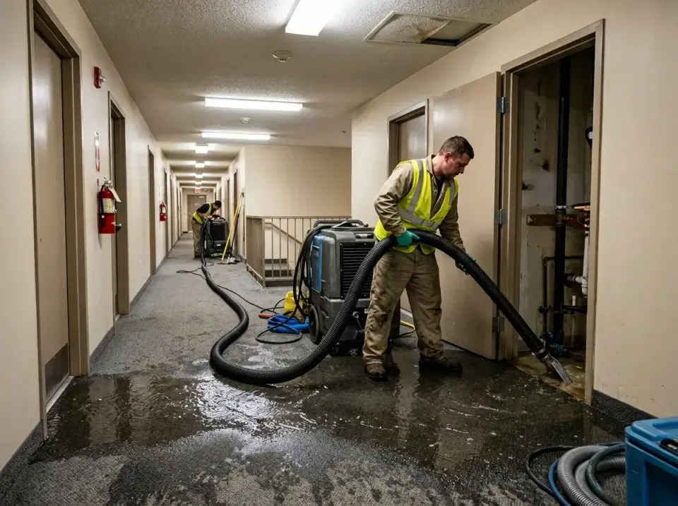 multi-unit-apartment-hallway-f-005 — frequently asked questions, Emergency Burst Pipe Water Extraction & Removal in Redfield…